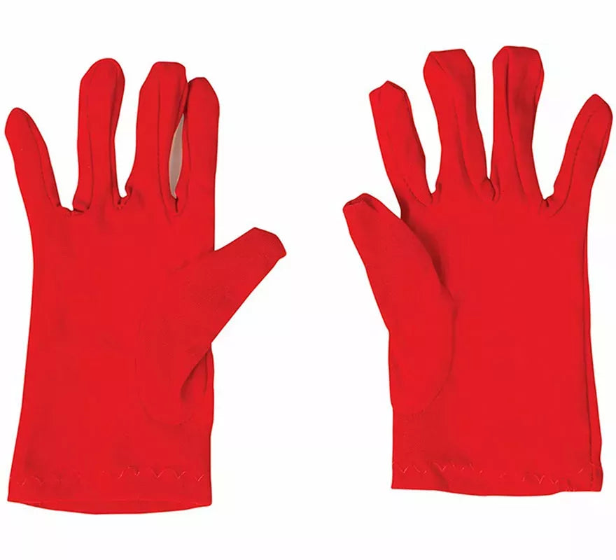 Guantes infantiles rojos