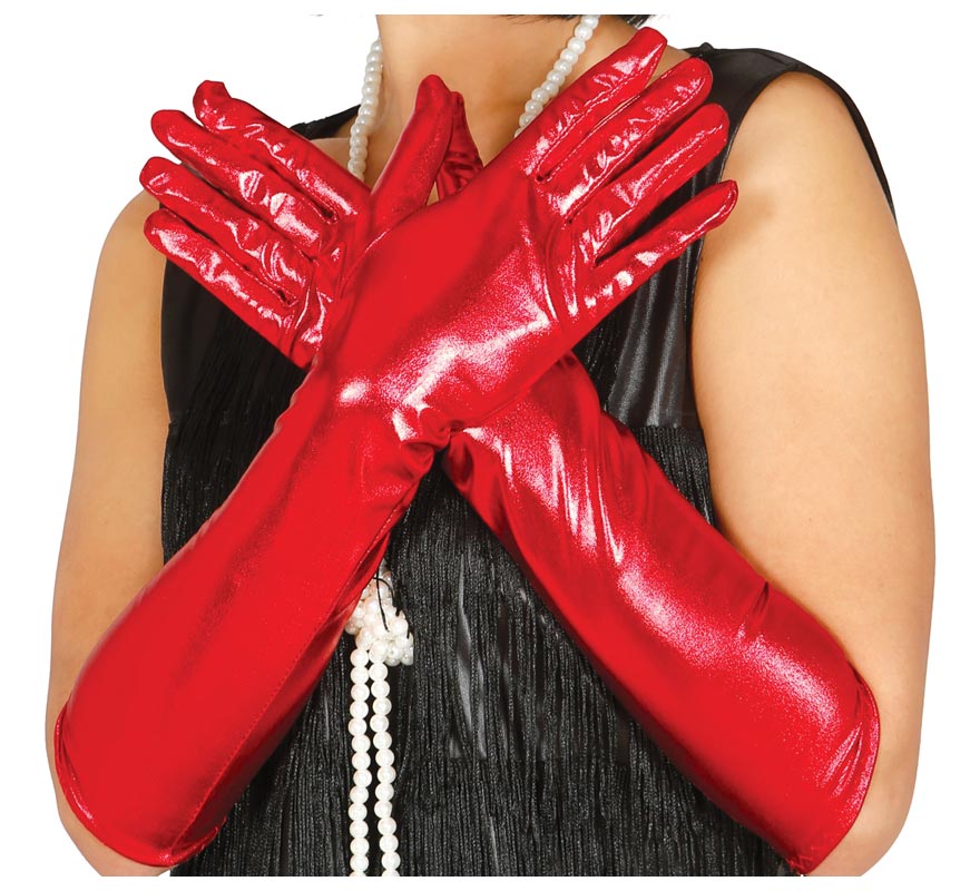 Translation missing: es.Guantes Largos color rojo 44 cm