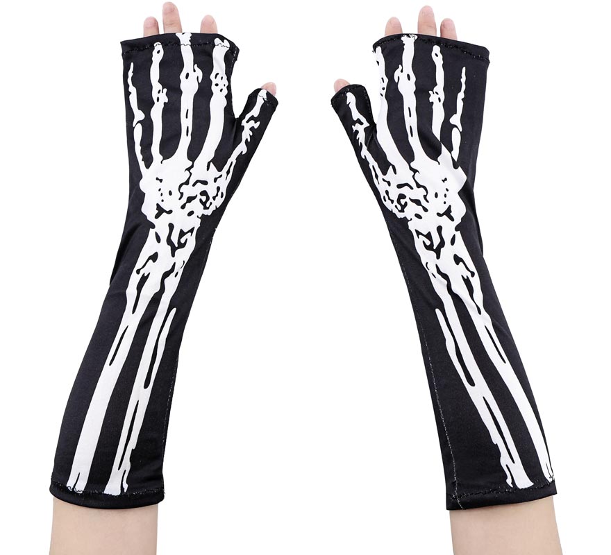 Translation missing: es.Guantes Largos Esqueleto sin Dedos