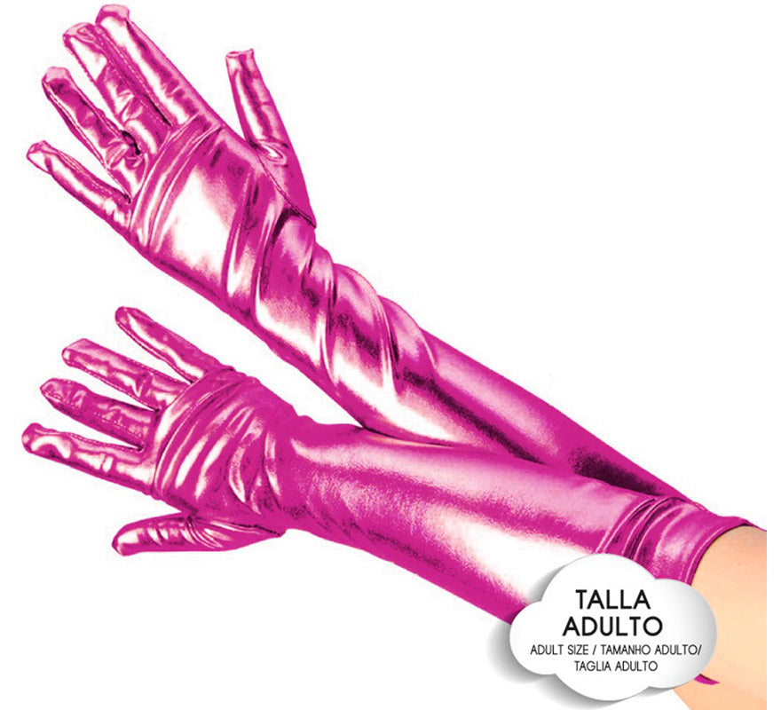Translation missing: es.Guantes Largos Metalizados para adultos en varios colores