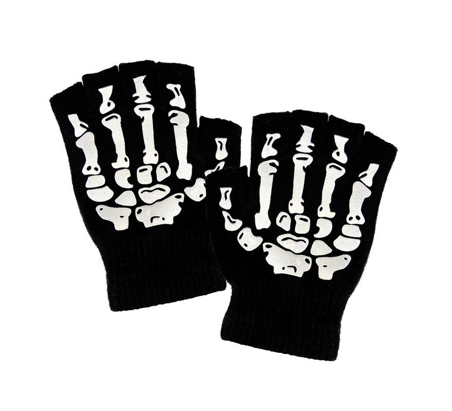 Translation missing: es.Guantes Mitones de Esqueleto de Lana