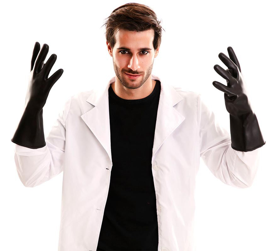 Translation missing: es.Guantes Negros Pvc de 33,5X14 cm
