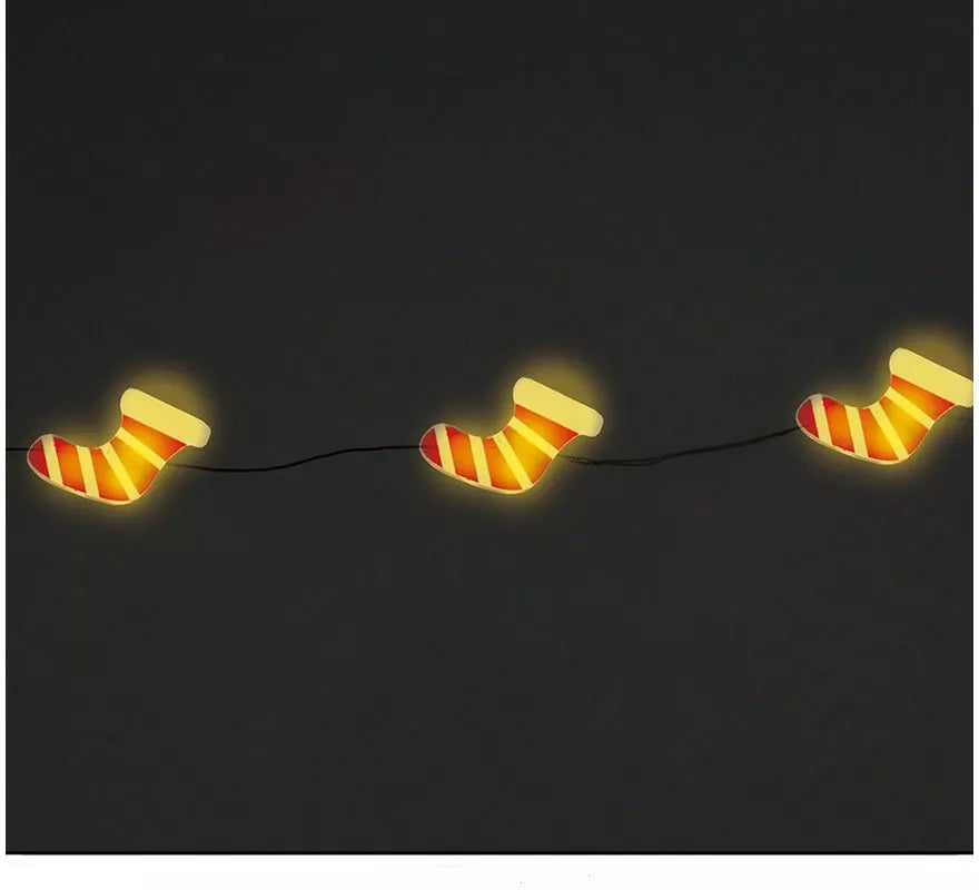 Translation missing: es.Guirnalda con 20 Botas Papá Noel Led