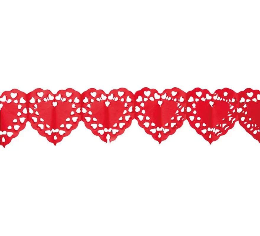 Guirnalda corazones grandes 400 cm