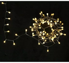 Guirnalda de 50 Led Bola cálida 8 funciones con pilas