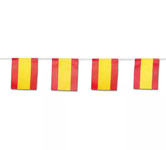 Guirnalda de Banderas de España de papel de 15x20 cm 50 m de largo