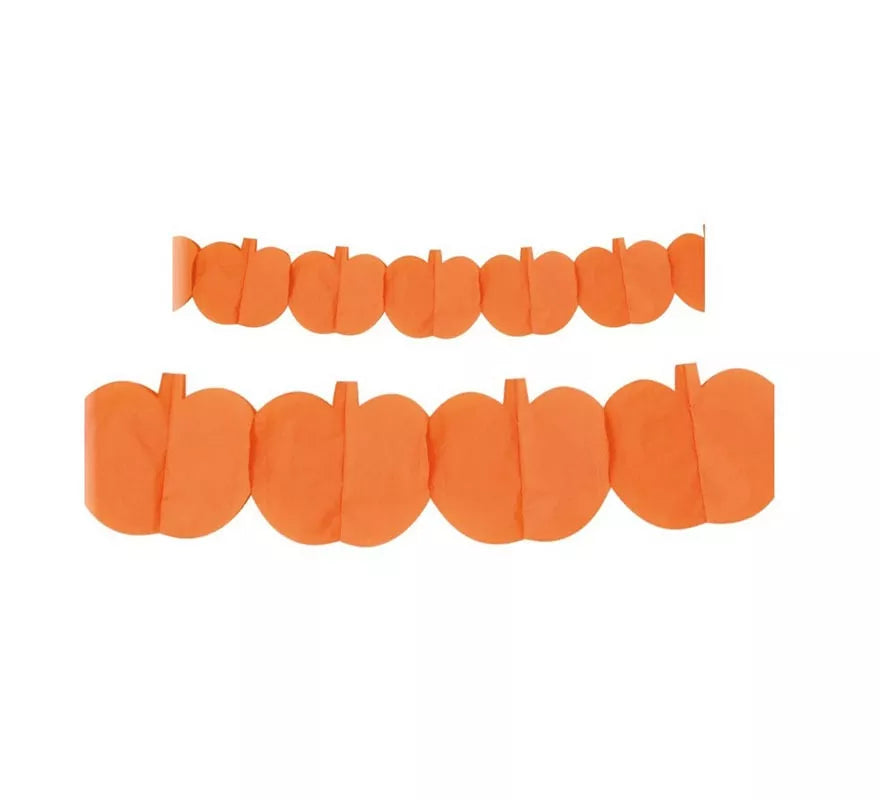 Translation missing: es.Guirnalda de Calabaza naranja Halloween de 3 m