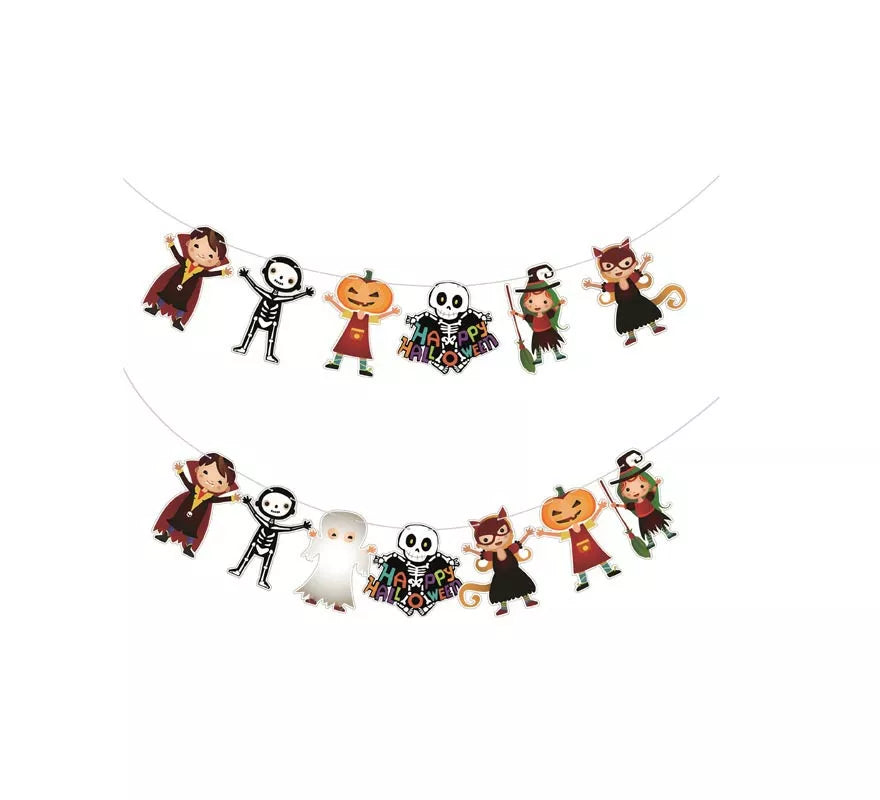 Translation missing: es.Guirnalda de Caricaturas Halloween de 3 m