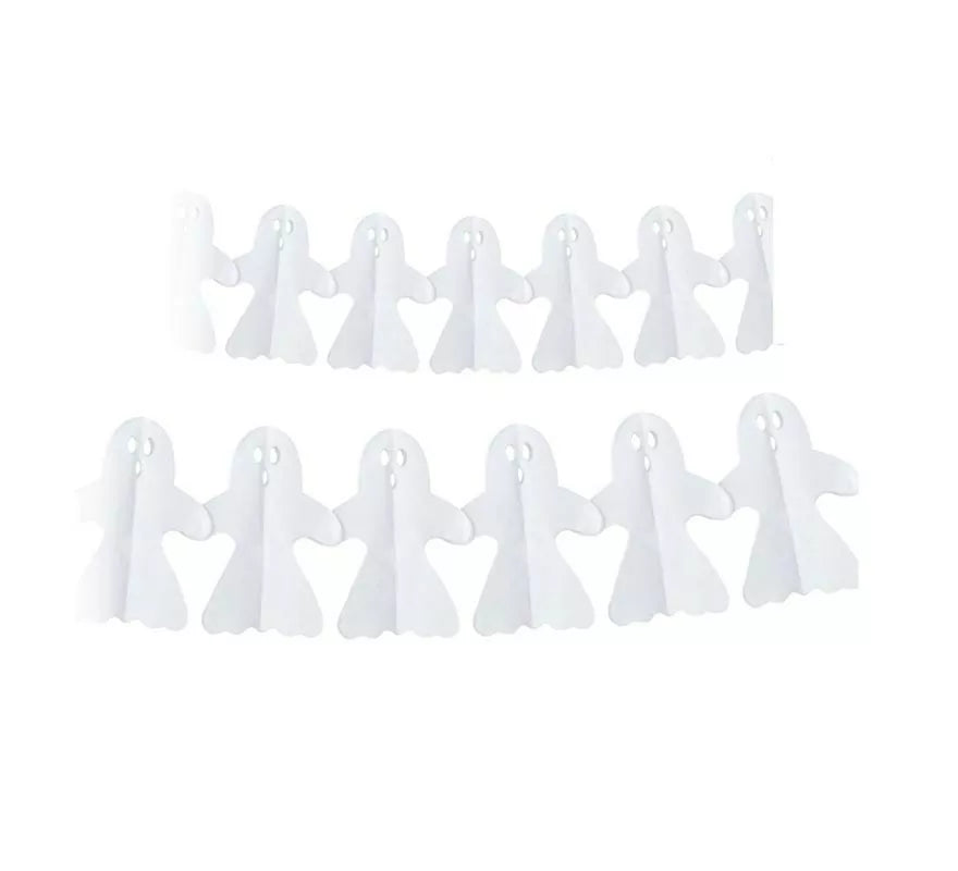 Guirnalda de Fantasma blanco Halloween de 3 m