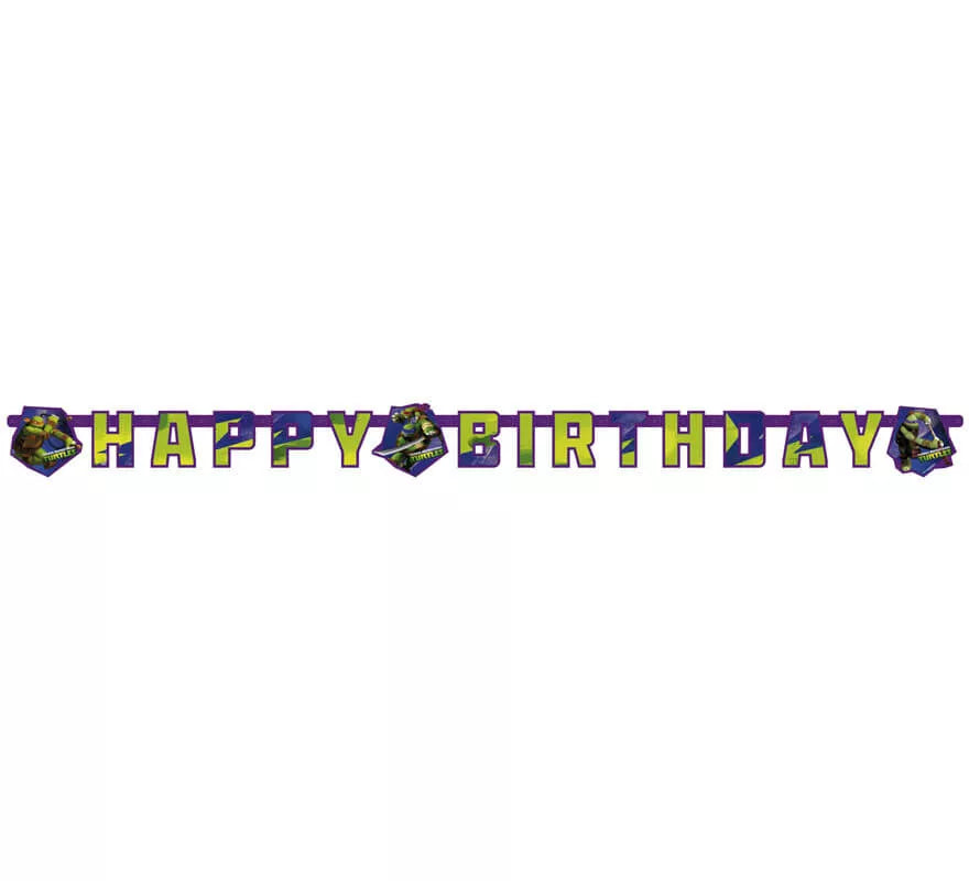 Translation missing: es.Guirnalda de Happy Birthday de las Tortugas Ninja Mutantes