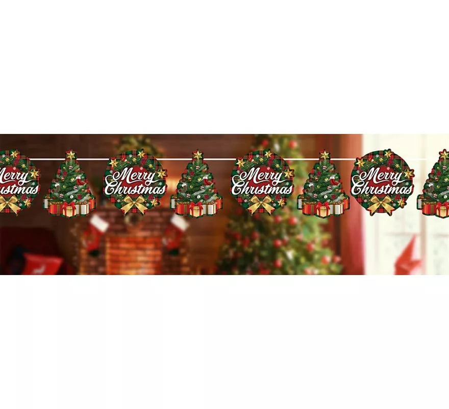 Translation missing: es.Guirnalda de Merry Christmas de 300 cm y 16x16 cm por figura