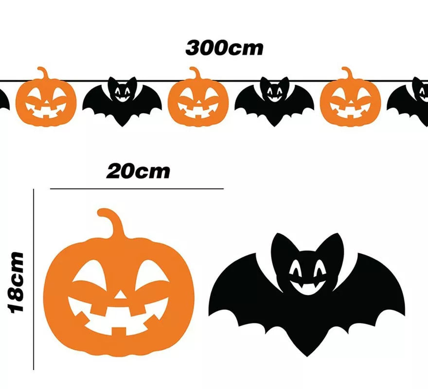 Translation missing: es.Guirnalda de Murciélago y Calabazas