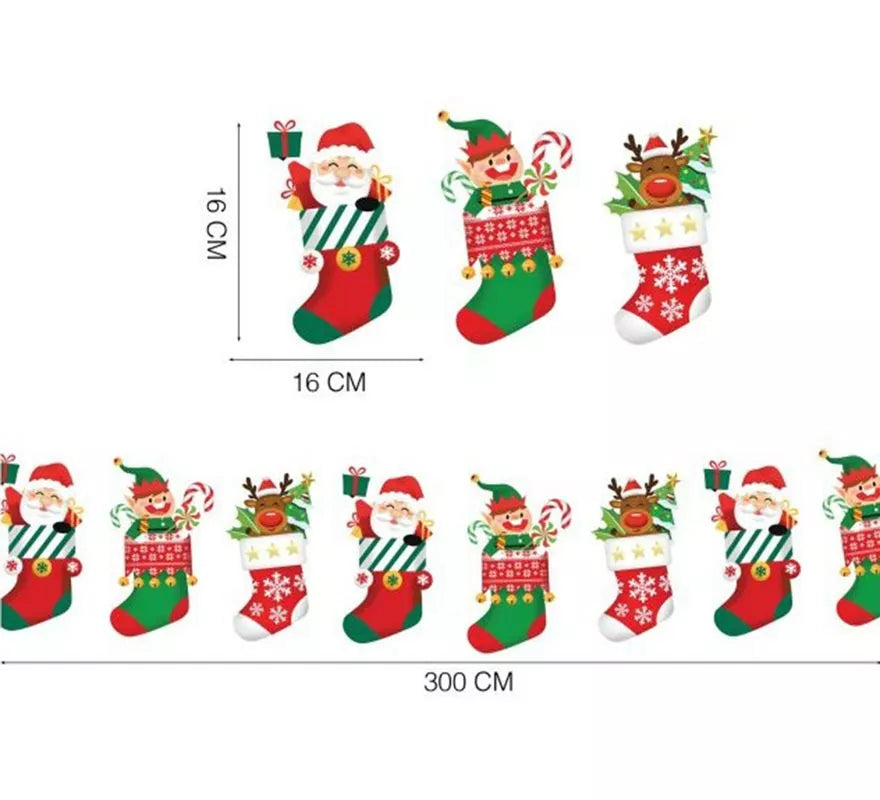 Translation missing: es.Guirnalda de Navidad de 300 cm y 16x16 cm por figura