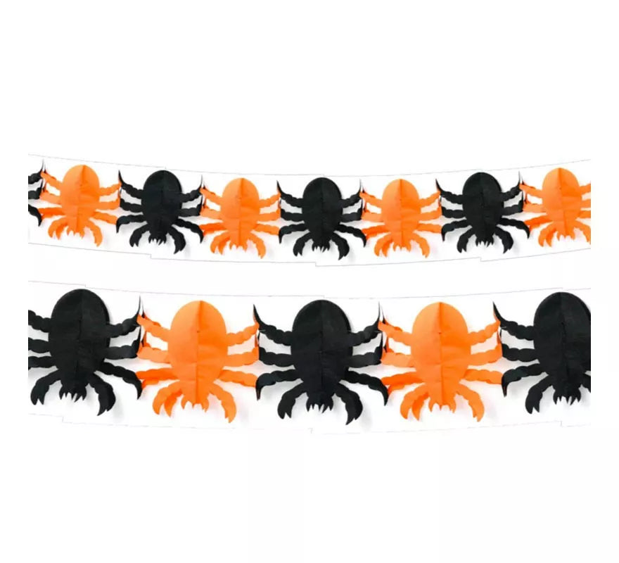 Translation missing: es.Guirnalda de Spider negro y naranja de 3 mts