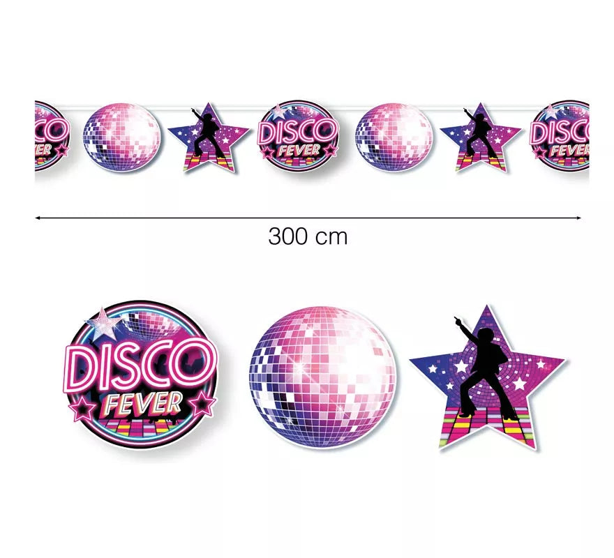 Translation missing: es.Guirnalda Disco Fever lila de 300 cm
