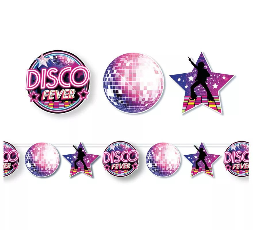 Translation missing: es.Guirnalda Disco Fever lila de 300 cm