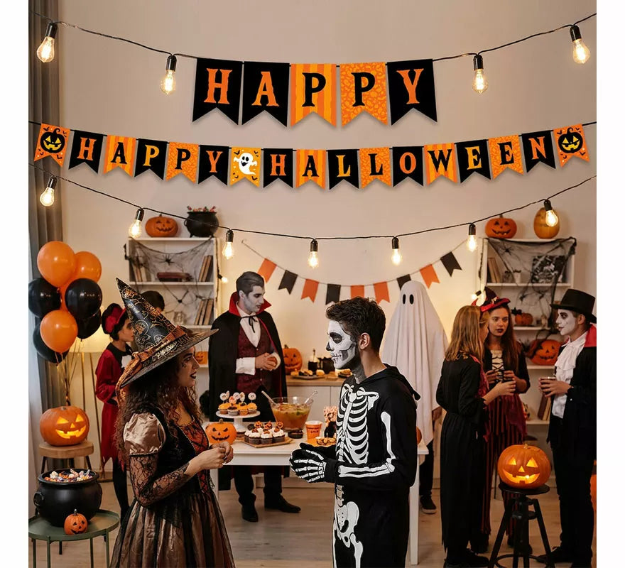 Translation missing: es.Guirnalda 'Happy Halloween' de 300 cm 20x15 cm