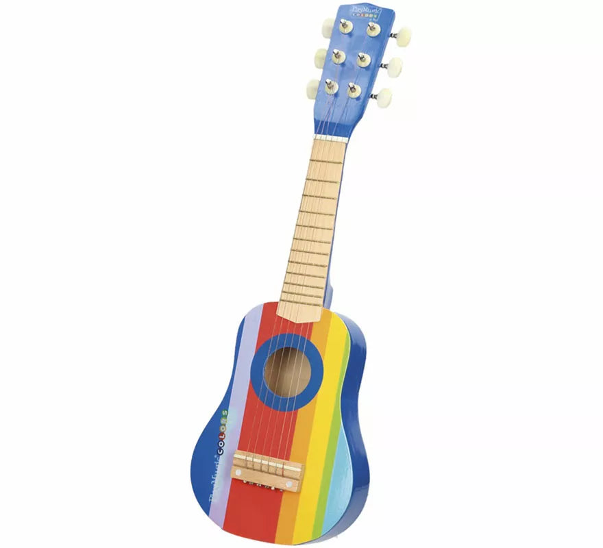 Translation missing: es.Guitarra de Madera Pintada Multicolor de 55 cm