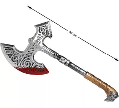 Hacha Medieval con Sangre de 53 cm