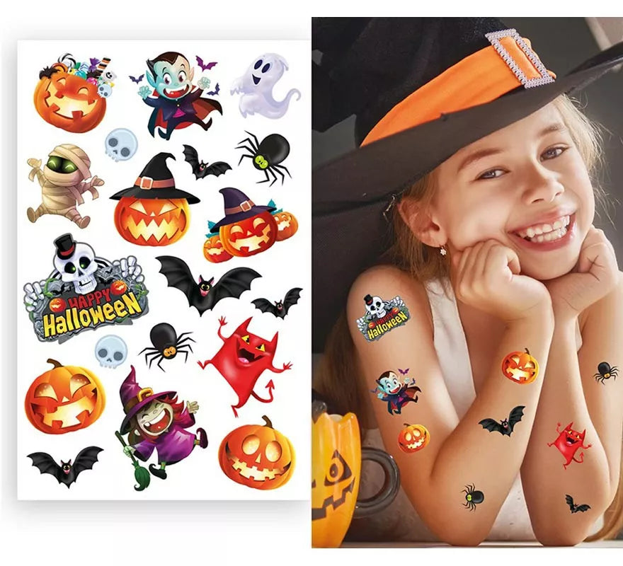 Translation missing: es.Hoja Tatuajes Halloween coloridos