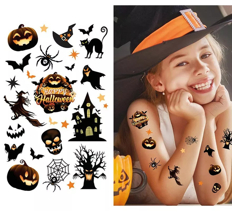 Translation missing: es.Hoja Tatuajes Halloween negros