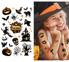 Hoja Tatuajes Halloween negros