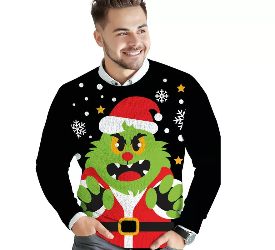 Translation missing: es.Jersey de Duende Gruñón de Navidad para hombre