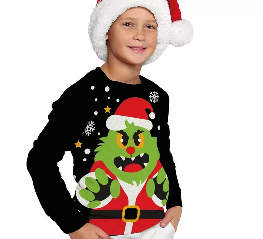 Translation missing: es.Jersey de Duende Gruñón de Navidad para niños