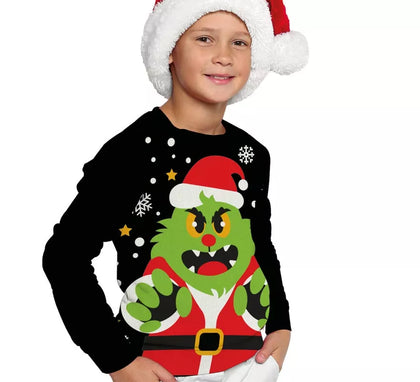 Jersey de Duende Gruñón de Navidad para niños