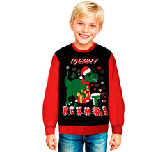 Jersey Dinosaurio Navideño para niños