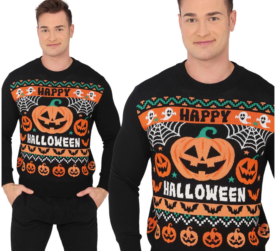 Translation missing: es.Jersey Halloween Calabaza para hombre