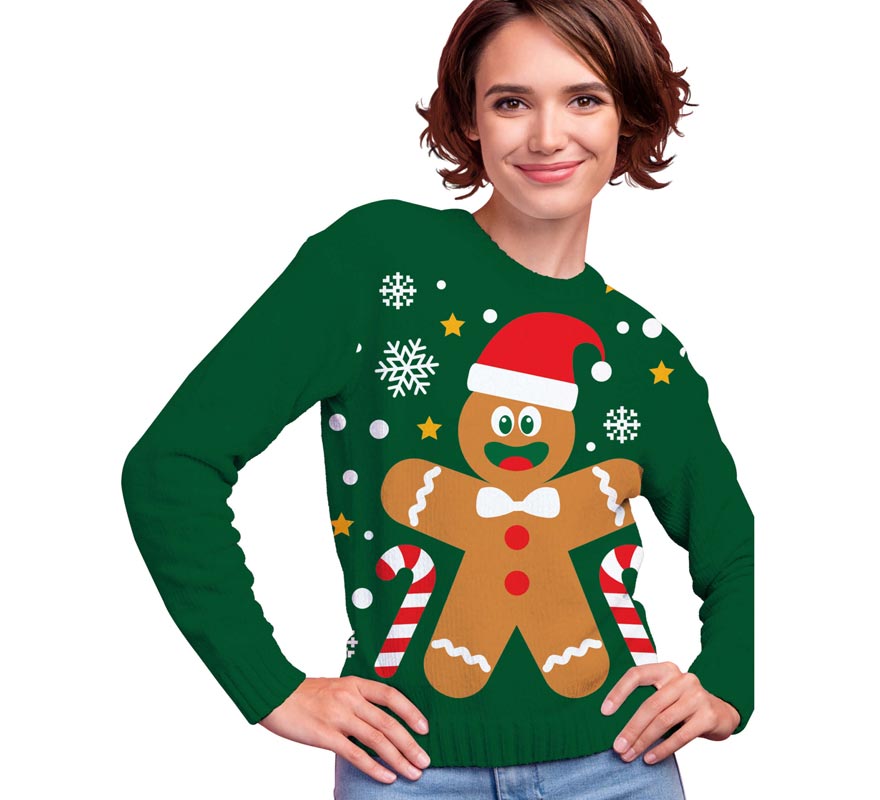 Translation missing: es.Jersey Navidad Galleta Jengibre para mujer