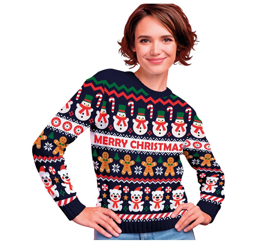 Translation missing: es.Jersey Navidad Muñeco de Nieve para mujer