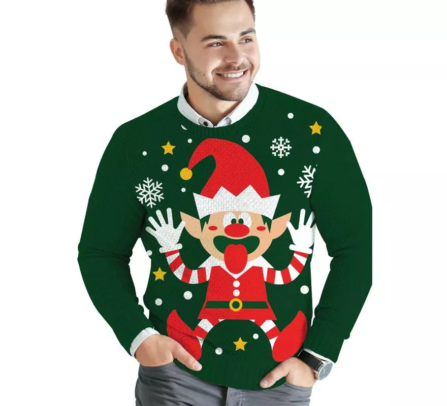 Jersey Navideño de Elfo para hombre