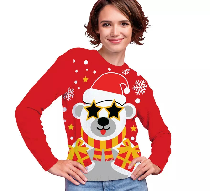 Translation missing: es.Jersey Navideño de Oso Polar para mujer
