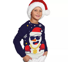 Jersey Navideño de Papá Noel Divertido para niños