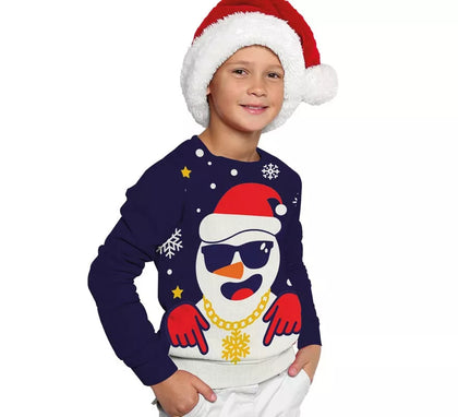 Jersey Navideño de Papá Noel Divertido para niños