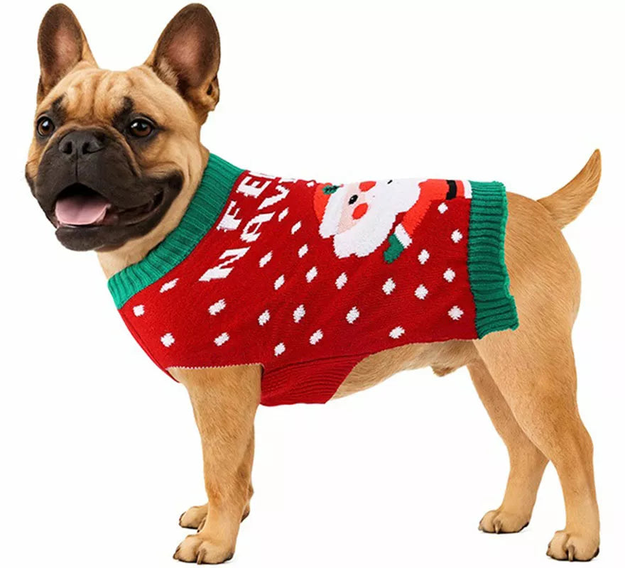 Translation missing: es.Jersey Navideño de Papá Noel para perro