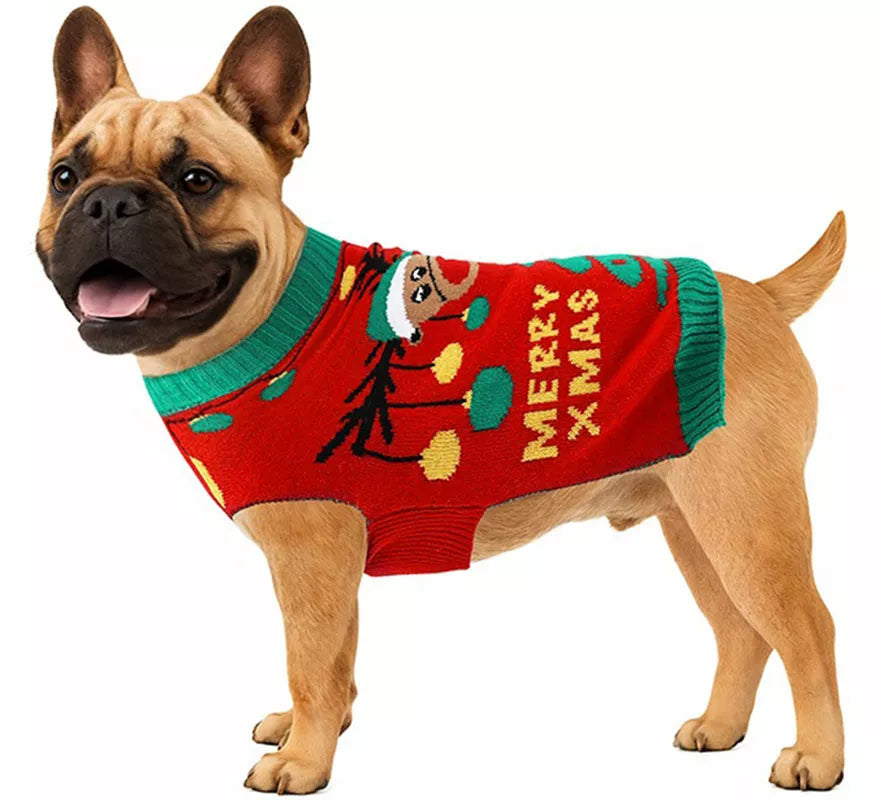 Translation missing: es.Jersey Navideño de Reno para perro