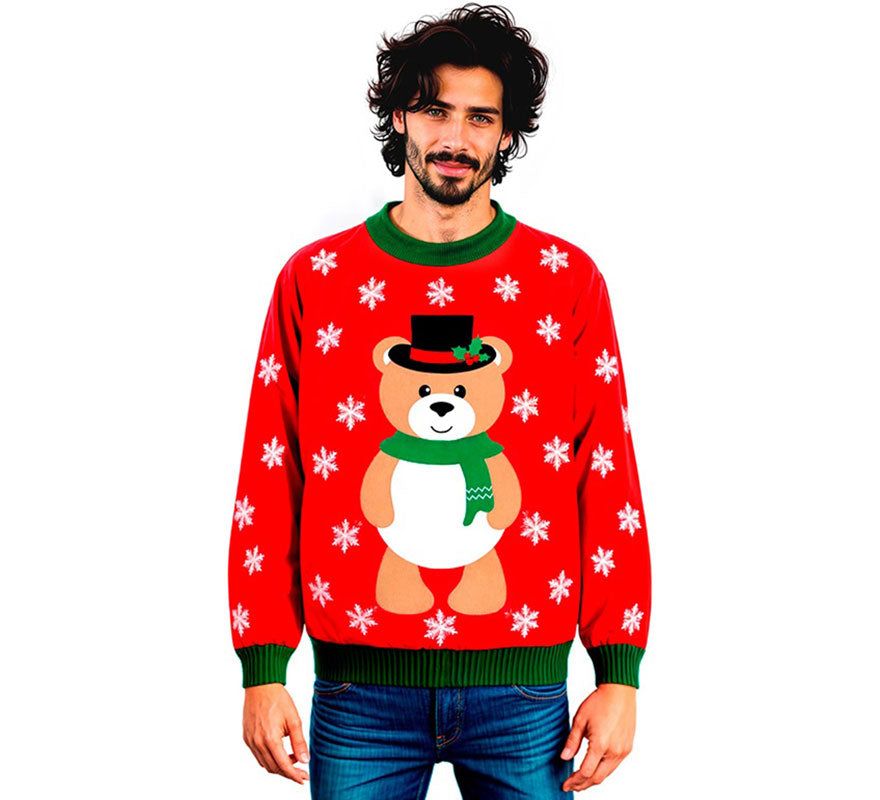 Translation missing: es.Jersey Navideño Osito para adulto