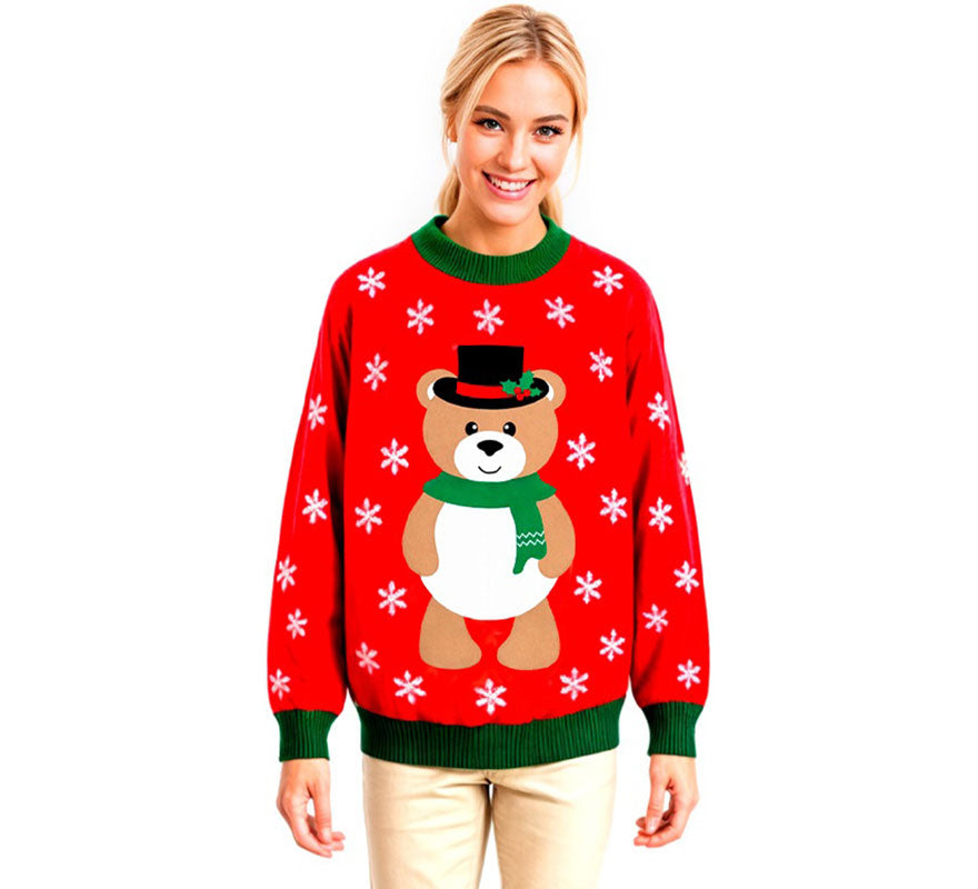 Translation missing: es.Jersey Navideño Osito para adulto