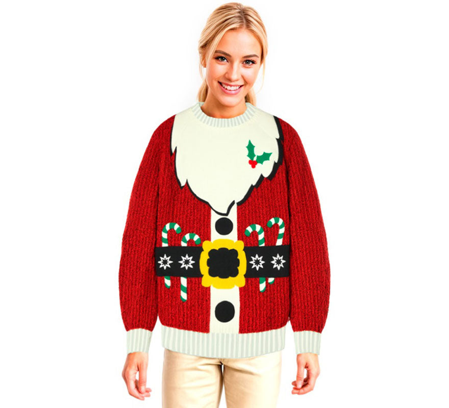 Translation missing: es.Jersey Navideño Papá Noel para adulto