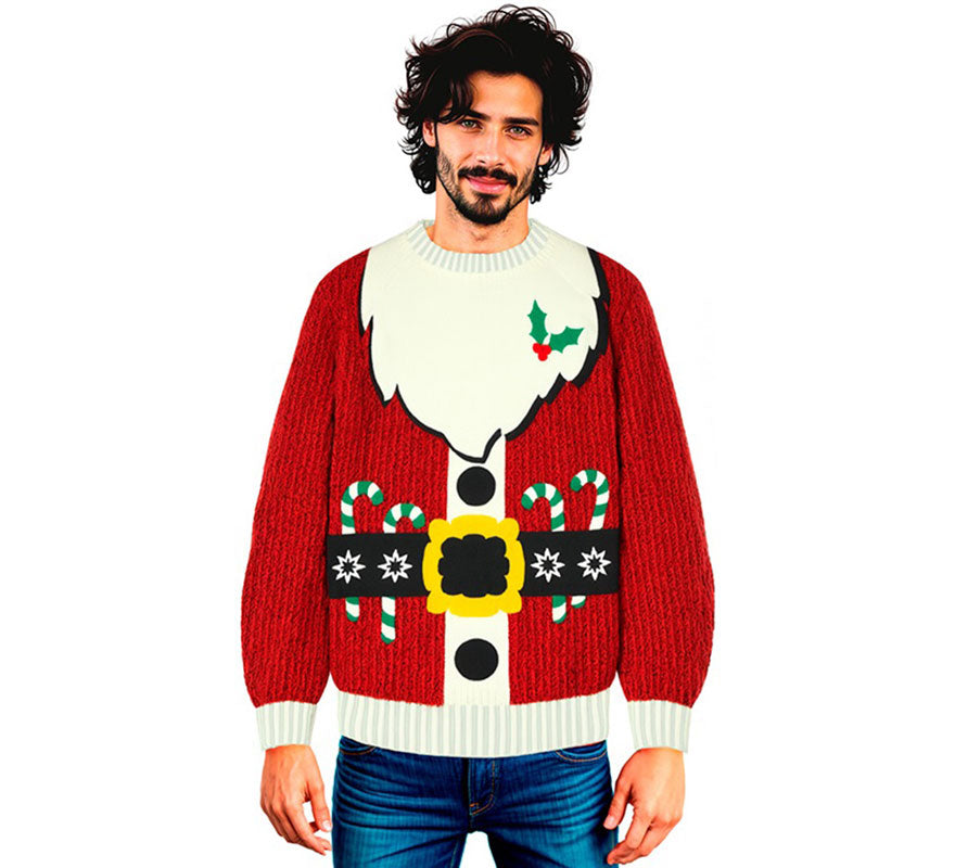Translation missing: es.Jersey Navideño Papá Noel para adulto
