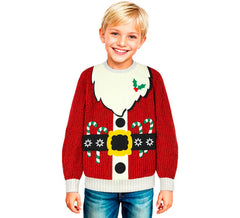 Jersey Navideño Papá Noel para niños