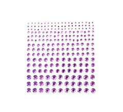 Joyas Adhesivas de Diamante brillo morado adulto