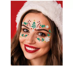 Joyas Faciales Adhesivas Árbol de Navidad