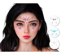 Joyas Faciales adhesivas Gemas diamante en varios colores surtidos adulto