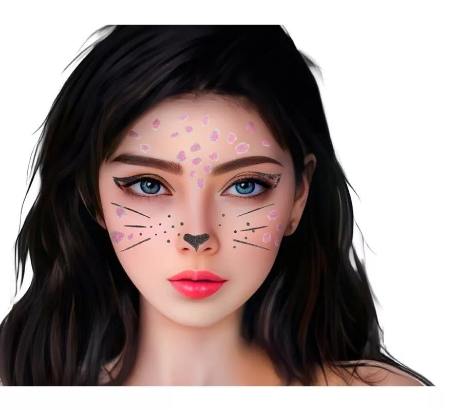 Translation missing: es.Joyas Faciales adhesivas Gemas Gato adulto