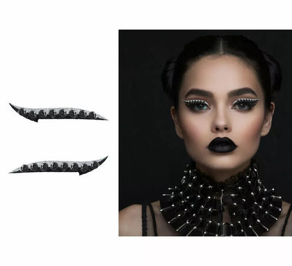 Joyas Faciales Eyeliner Glitter negro