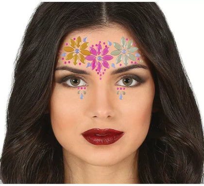 Joyas Faciales Flores Neón